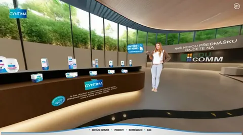 Digitální produktová expozice GYNTIMA
